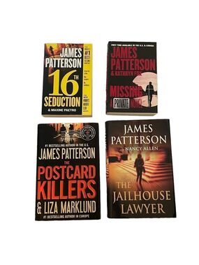 JAMES PATTERSON Books Set of 4 Books Novels
